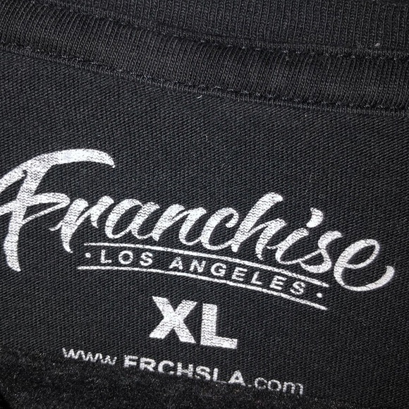 Franchise LA No New Friends T Shirt Black - Picture 4 of 7